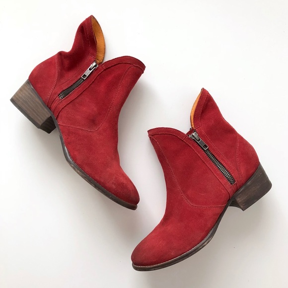 Matisse Red Suede Western “Dandy” Boot - Picture 2 of 4